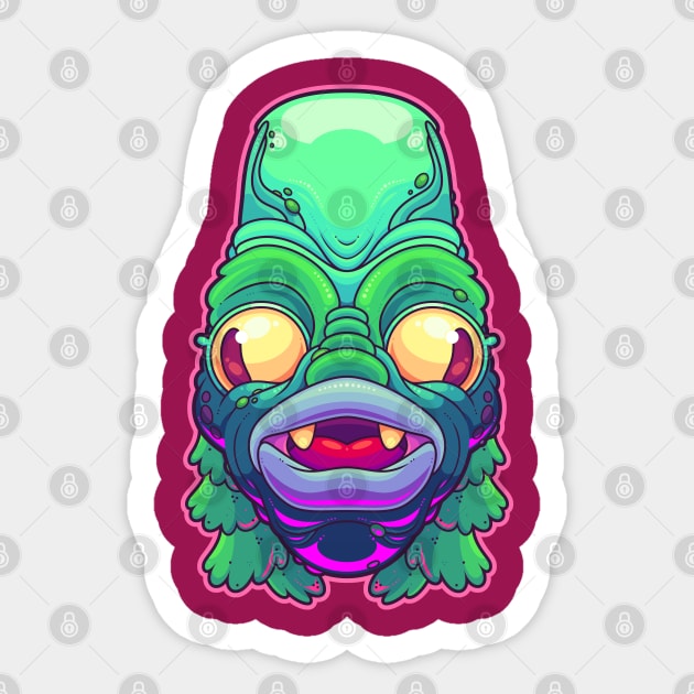 Lagoon Cutie Sticker by ArtisticDyslexia